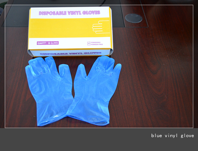 Disposable Blue Vinyl Gloves